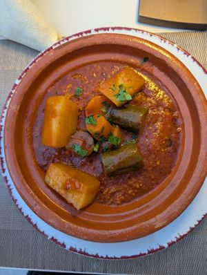 Couscous with vegetables at Mille e Una Notte in Udine