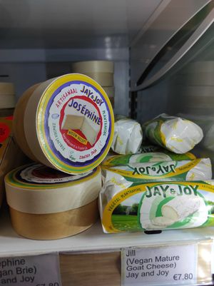 Cheeses at Veganic in Dublin