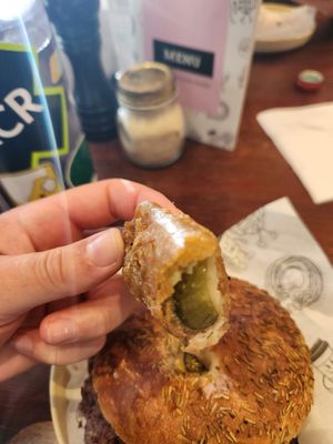 Fried pickles omg at Balls and Bangles in Queenstown