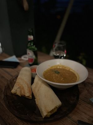 Vegan Dosas with authentic taste!  at Muse Cafe & Art in Ubud