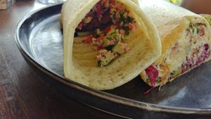 falafel dosa at Muse Cafe & Art in Ubud