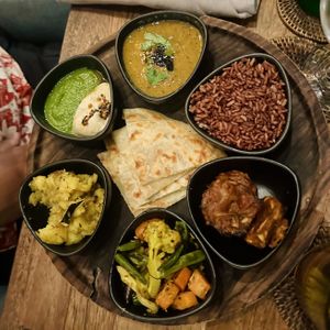 Vegan thali  at Muse Cafe & Art in Ubud
