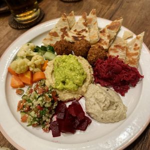 Vegan mezze platter   at Muse Cafe & Art in Ubud