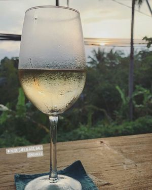 Chilean & Spanish Wine by the Glass. Sunset Views at Muse Cafe & Art in Ubud