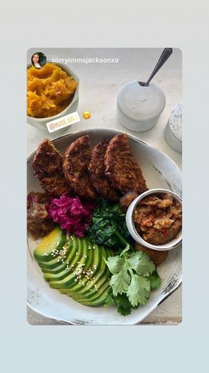 Veggie Breakfast: Avocado, Veggie Hashbrown, Spinach, Mushroom, Sauerkraut, Cherry Tomato, Caramelised Onion at Muse Cafe & Art in Ubud