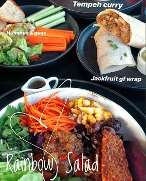 Vegan Salads, Wraps, Hummus, Avocado, Veggie etc. at Muse Cafe & Art in Ubud