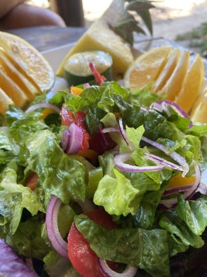 Fresh salad  at Pizza Yolo in Santa Catalina