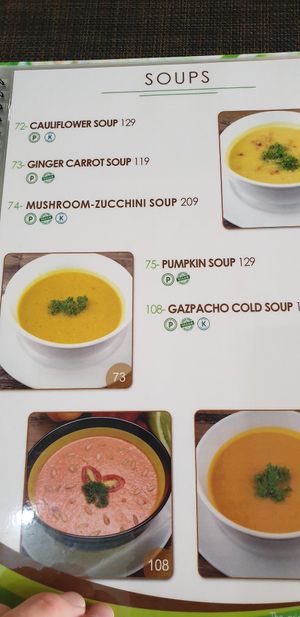 Vegan Soup Options at Easy Health in Bangkok