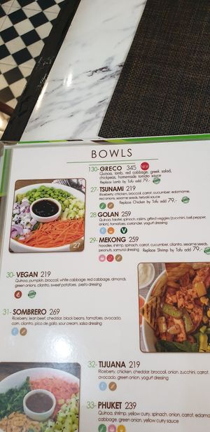 Bowls at Easy Health in Bangkok