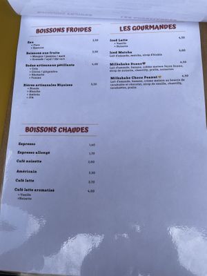 Menu II  at Not Dog in Nice