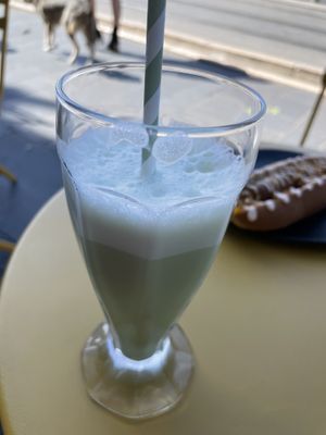 Iced matcha   at Not Dog in Nice