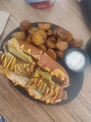 Only just remembered to take a photo before sharing and tucking in! at Not Dog in Nice