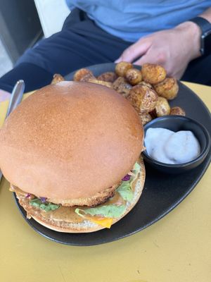 Vegan burger  at Not Dog in Nice