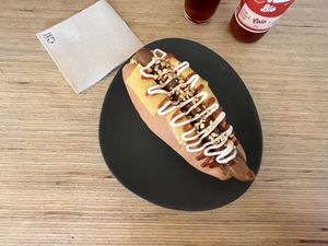 Maple dog  at Not Dog in Nice