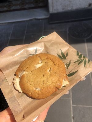 Their white chocolate chip cookie, €2 and absolutely delicious! at Not Dog in Nice