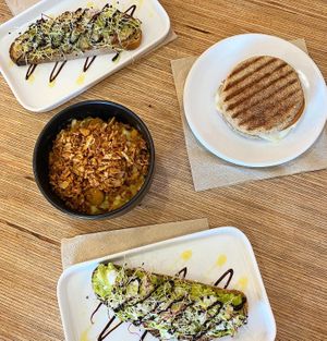 Breakfast/brunch menu choices at Not Dog in Nice