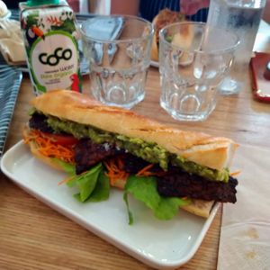 Seitan bacon sandwich at Not Dog in Nice