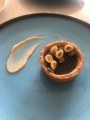 Chocolate tart at Soul Sante in Dubai