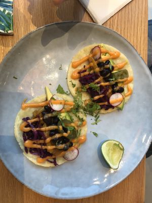 Jack fruit tacos  at Soul Sante in Dubai