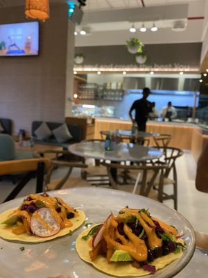 Super delicious Tacos - we will come back!  at Soul Sante in Dubai