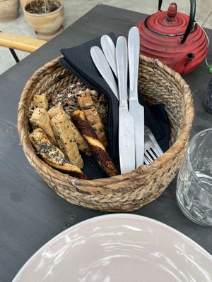 Basket bread  at Green Kukunari in Crete