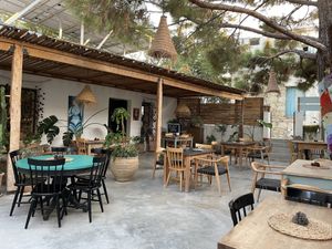 The restaurant   at Green Kukunari in Crete