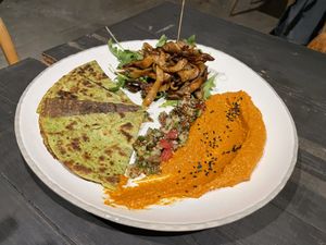 Mushroom Schwarma  at Green Kukunari in Crete