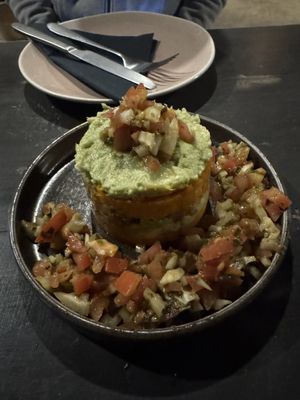 Avocado & Sweet potatoes tartar  at Green Kukunari in Crete
