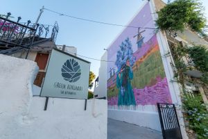 Restaurant  at Green Kukunari in Crete