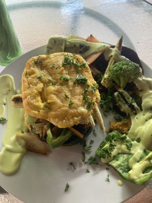 Plantain Burger. The best vegan food in Granada! 🫶🏽  at Tostometro in Granada