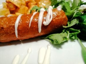 La salsiccia beyond... 100% veg at Muà in Genoa