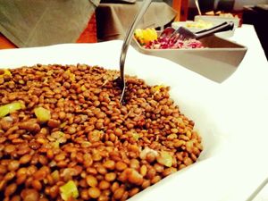 Insalata di lenticchie e arance at Muà in Genoa