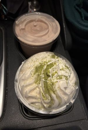 Matcha Green Tea Coconut & Chocolate Shake  at Bareburger in Mount Kisco