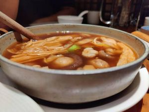 Mushroom soup at Qīng Chún 庆春食堂 - Qingchun E Rd in Hangzhou
