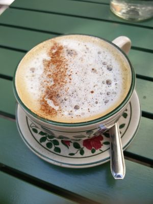 Oat milk Cappuccino at Menthe Chocolat in Toulon