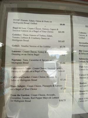 Menu  at Apple Tree Sandwich Shop in New Denver