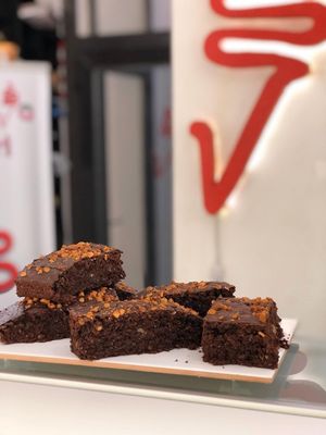 Brownie at La Gelateria del Barri in Santiago
