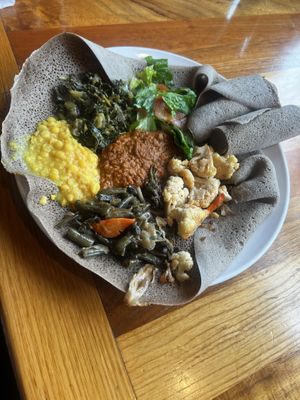Veggie platter   at Enat Kitchen in Portland
