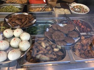 buffet at Holy Bao in Santiago