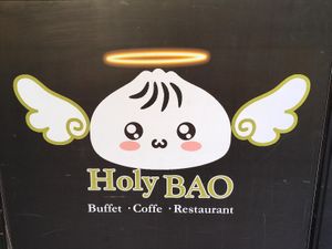 logo at Holy Bao in Santiago
