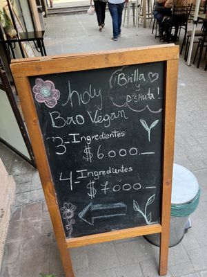 Prices  at Holy Bao in Santiago