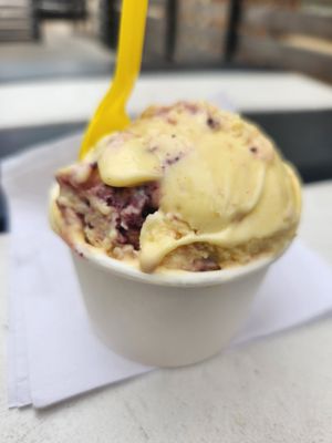 Lemon blueberry at Melt Ice Creams in Fort Worth