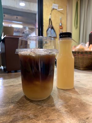 Americano with coconut flower sugar that awesome!!  at Chiangmai Cafe in Bangkok