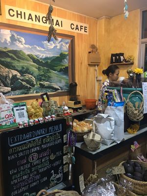 Good vibe. Bought cappuccino.  at Chiangmai Cafe in Bangkok