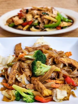 Pad Kee Moa w/ Tofu at Little Thai in Harker Heights