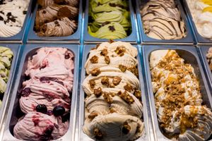 Almond milk ice cream at Alternutive in Bangkok