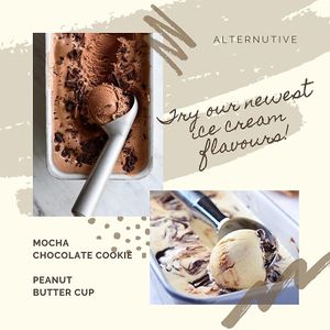 Try our newest ice cream flavours! at Alternutive in Bangkok