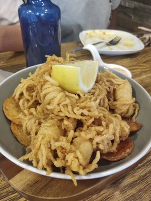 Chipirones veganos at Rincon de Alba in A Coruna