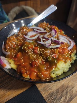 Albondigas con couscous at Rincon de Alba in A Coruna