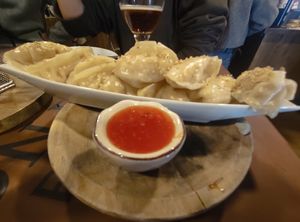 Gyozas #Veganuary at Rincon de Alba in A Coruna